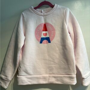Jacadi Girls - Cute Pink Cotton Sweatshirt